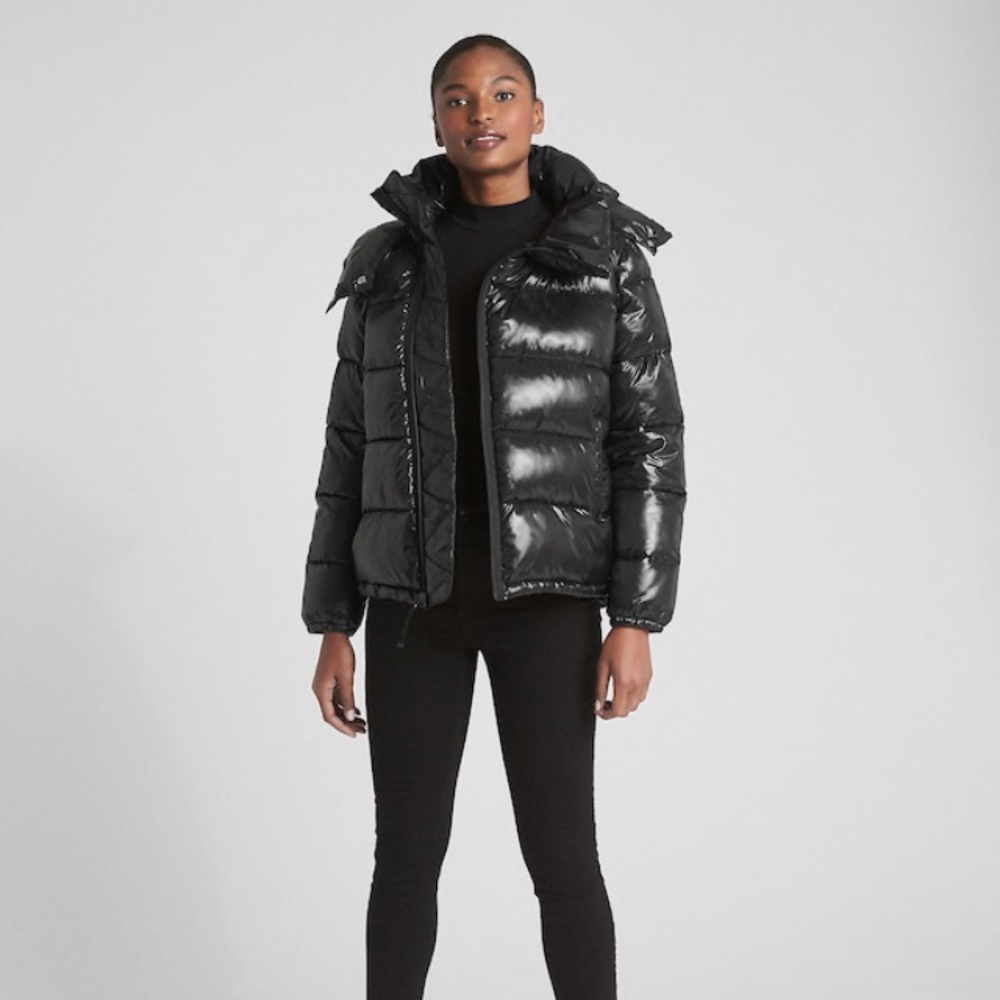 NEW ColdControl High Shine Puffer Jacket Size M